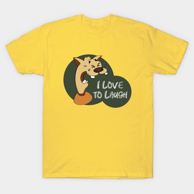 The Laughing cat T-Shirt by jeka